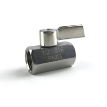 304 stainless steel  male and female  high pressure mini brass ball valve